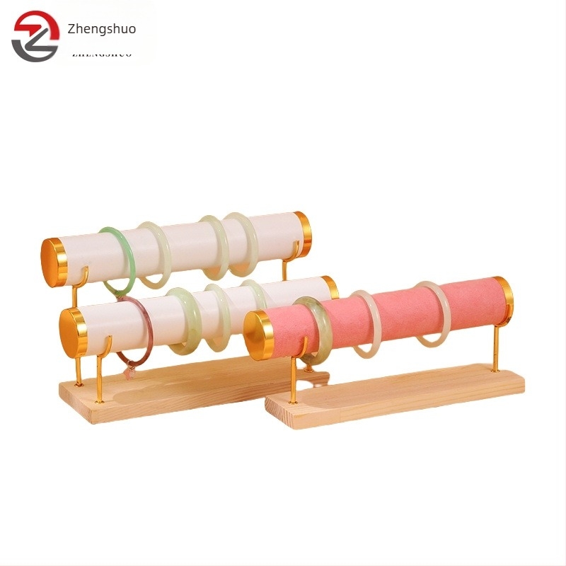 Veleprodaja nakita, stalak za narukvice, zlatni troslojni stalak za satove, stalak za narukvice, pult za nakit, stalak za rekvizite za noćnu tržnicu