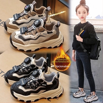 Kineska roba zajedničkog naziva dječje cipele za djevojčice jesenske i zimske nove pamučne cipele s flisom dječje cipele velike dječje tenisice za oca