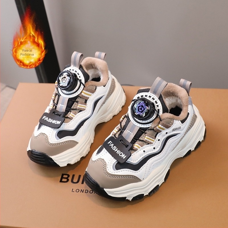 Kineska roba zajedničkog naziva dječje cipele za djevojčice jesenske i zimske nove pamučne cipele s flisom dječje cipele velike dječje tenisice za oca