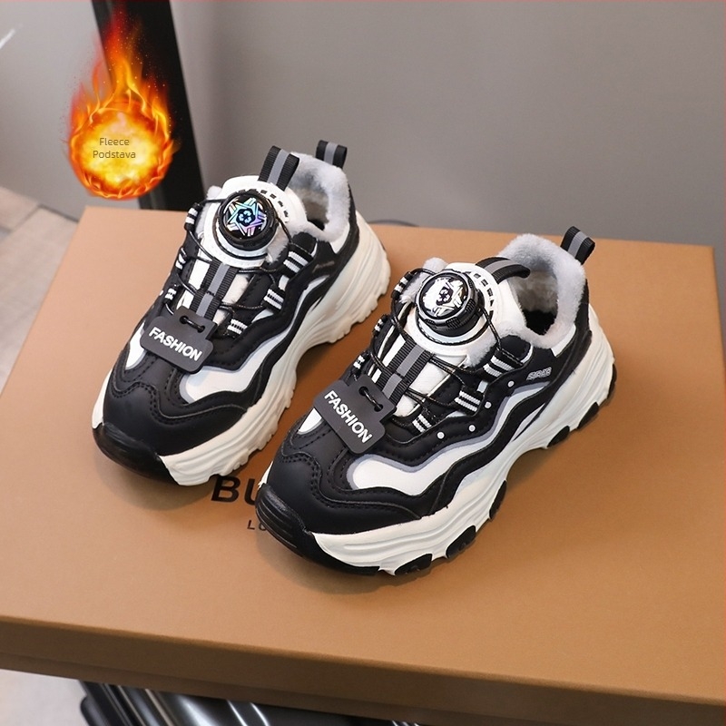 Kineska roba zajedničkog naziva dječje cipele za djevojčice jesenske i zimske nove pamučne cipele s flisom dječje cipele velike dječje tenisice za oca