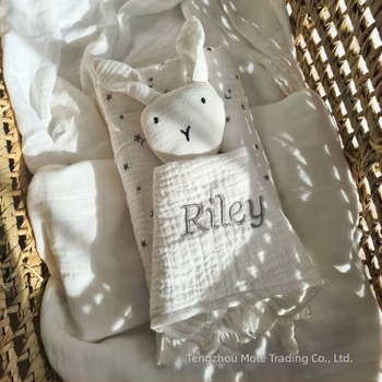 Poklon za bebe s vezenim imenom, dječja udobna deka za lutke, poklon za trudnice i novorođenčad