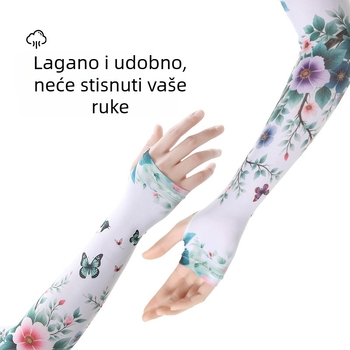 Vrtlarske rukavice za sunčanje, ženske vrtne rukavice za sadnju cvijeća, suncobran, cool vanjske rukavice za jahanje, ledene svilene rukavice za sunčanje, veleprodaja