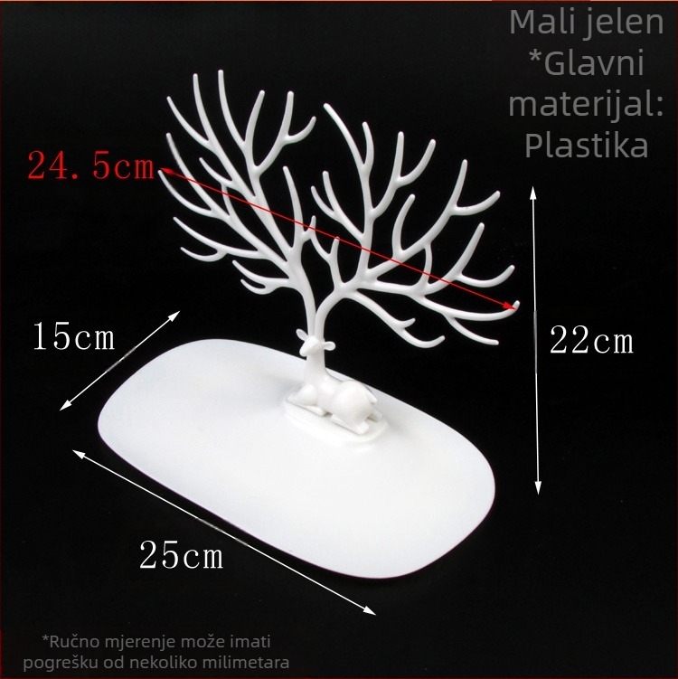 Rotirajući stalak za nakit, ogrlica, naušnice, kućna kulturna igra, polica za nakit, štand za pohranu, rekviziti, stalak za nakit