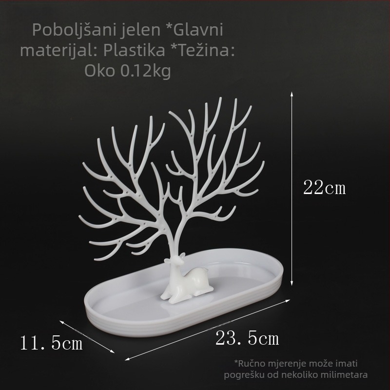 Rotirajući stalak za nakit, ogrlica, naušnice, kućna kulturna igra, polica za nakit, štand za pohranu, rekviziti, stalak za nakit