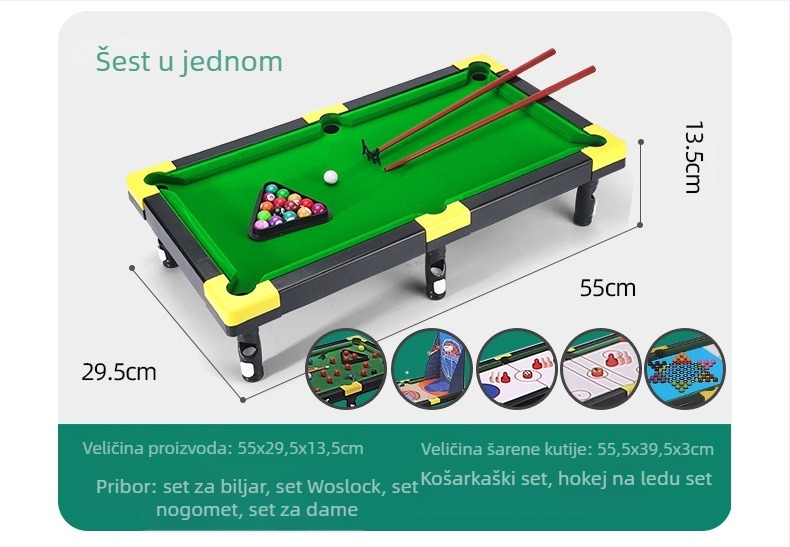 Prekogranični najprodavaniji dječji unutarnji biljarski stol tremolo veliki proizvođači dječjih biljarskih igračaka prodaju izravno u ime kose