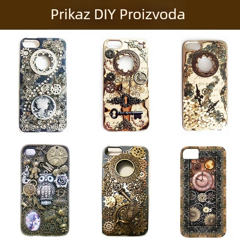 Steampunk sat Zupčanik Zupčanik Pribor od legure Ručno izrađen DIY Domaći mali robot Materijal Pointer Mix Torba