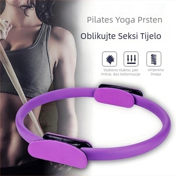 Pomoćni prsten za jogu, pilates, čarobni prsten, trenažer za donji dio bazena, oblikovanje mišića nogu, podizanje kukova, elastični fitness, prsten otpora