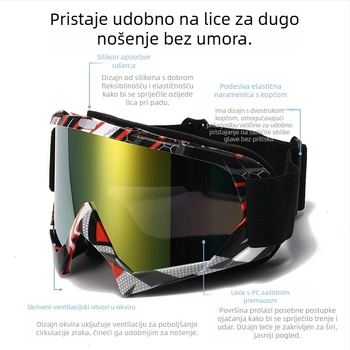 Vanjske motociklističke vjetrootporne naočale Harley Retro vjetrootporne naočale za pijesak Skijaške naočale za muškarce i žene veleprodaja