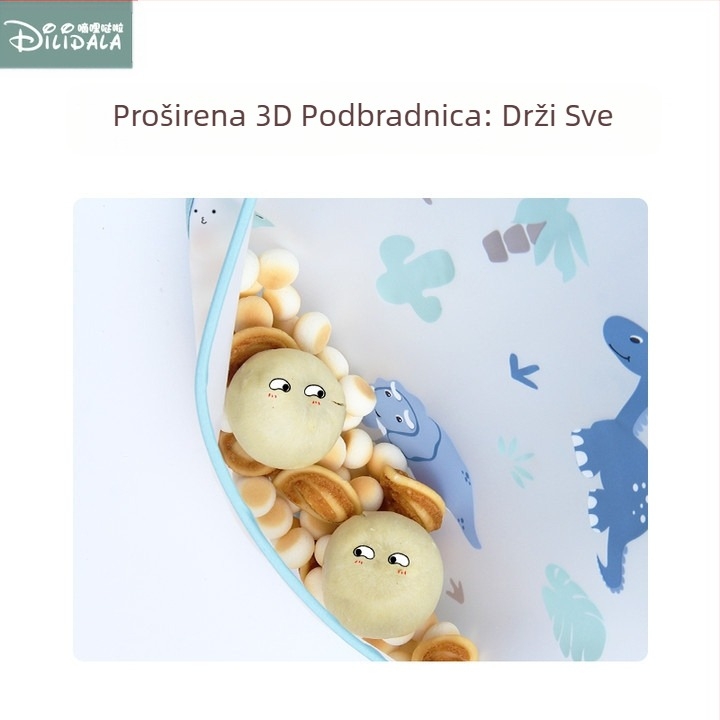 Dječja haljina za jelo, vodootporni podbradak, džep za rižu za bebe, ljetni dodatak prehrani protiv prljavštine, obrnuti preljev za tanke djevojčice, jesen i zima