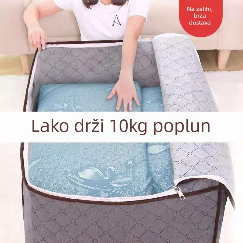Zadebljana pamučna torba za pohranu odjeće, kutija za završnu obradu odjeće, torba za prošivenu odjeću, torba za prtljagu, torba za selidbu, pakiranje, velika torba
