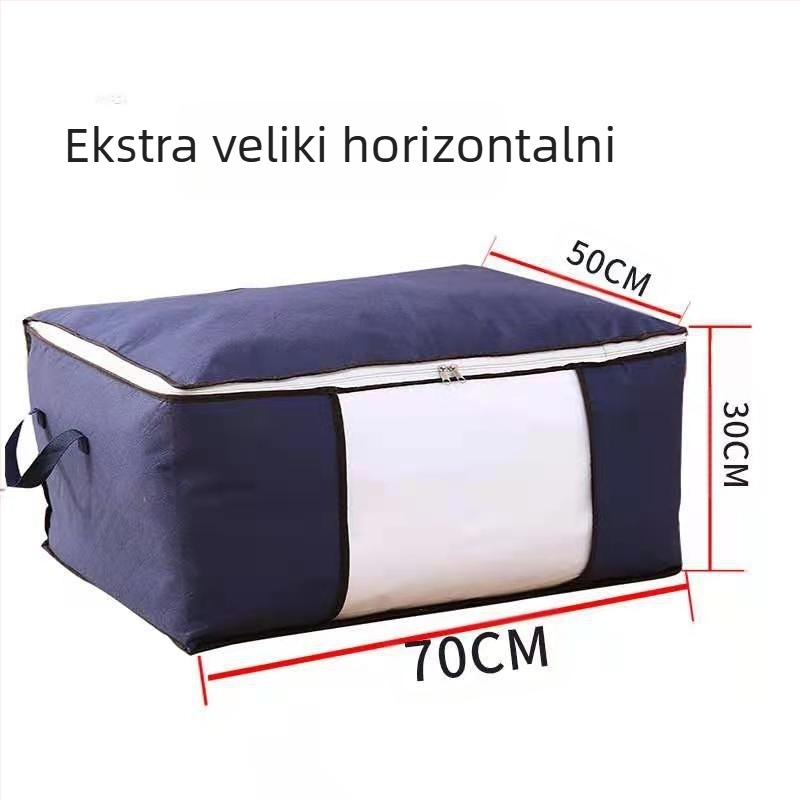Zadebljana pamučna torba za pohranu odjeće, kutija za završnu obradu odjeće, torba za prošivenu odjeću, torba za prtljagu, torba za selidbu, pakiranje, velika torba