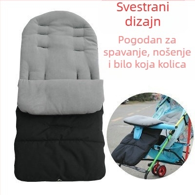 Višenamjenska navlaka za noge kolica, vreća za spavanje, dječji kišobran za guranje, navlaka za noge u automobilu, zadebljana deka, otporna na vjetar, vodootporna i topla.