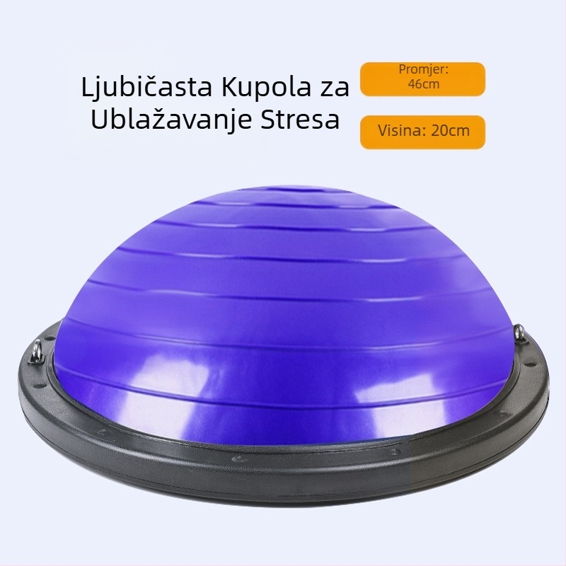 Valna brzina lopte polukružna lopta za ravnotežu zadebljana lopta za jogu otporna na eksploziju oprema za fitness trening pilates stopala stepanje kućna hemisfera