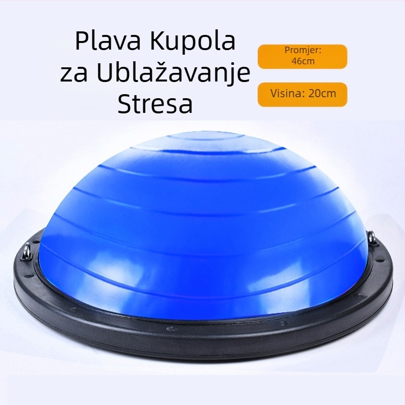 Valna brzina lopte polukružna lopta za ravnotežu zadebljana lopta za jogu otporna na eksploziju oprema za fitness trening pilates stopala stepanje kućna hemisfera