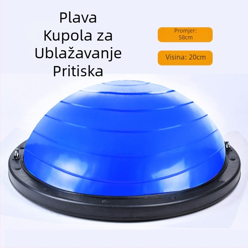 Valna brzina lopte polukružna lopta za ravnotežu zadebljana lopta za jogu otporna na eksploziju oprema za fitness trening pilates stopala stepanje kućna hemisfera