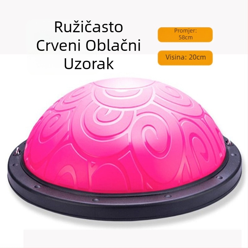 Valna brzina lopte polukružna lopta za ravnotežu zadebljana lopta za jogu otporna na eksploziju oprema za fitness trening pilates stopala stepanje kućna hemisfera