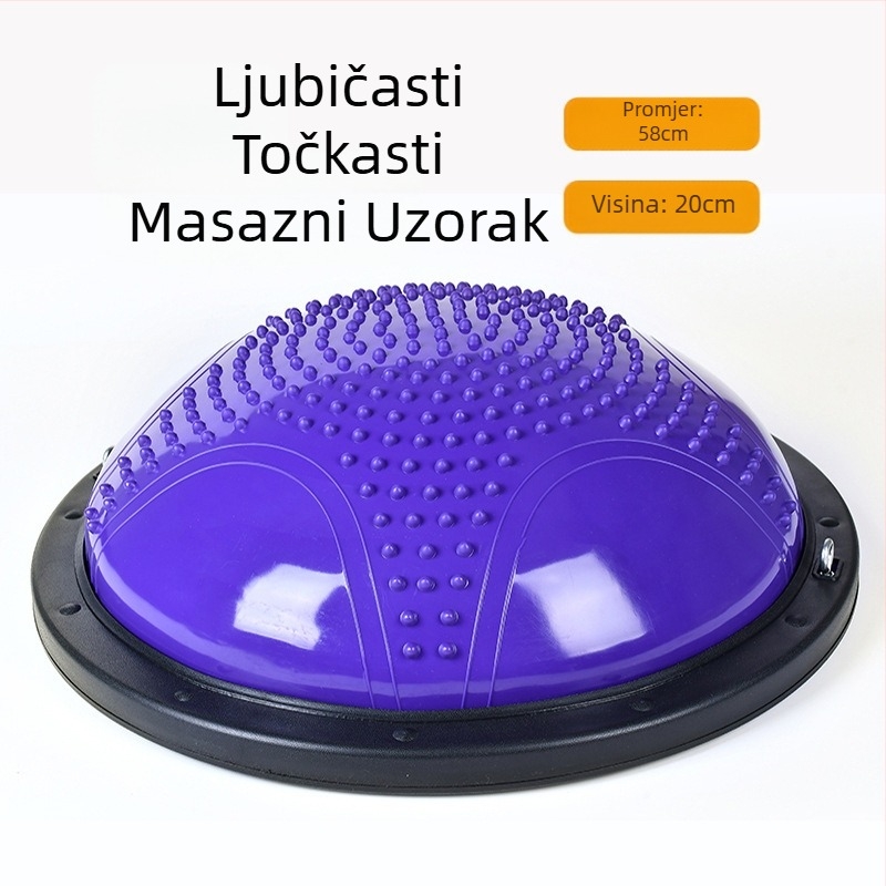 Valna brzina lopte polukružna lopta za ravnotežu zadebljana lopta za jogu otporna na eksploziju oprema za fitness trening pilates stopala stepanje kućna hemisfera