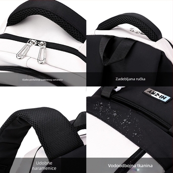 Dječji ruksak na kotačima za učenike osnovne škole od 3. do 6. razreda s motivom prirodne ribe, ženski ruksak s kolicima za učenice srednje škole