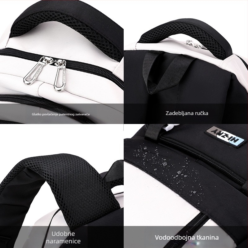 Dječji ruksak na kotačima za učenike osnovne škole od 3. do 6. razreda s motivom prirodne ribe, ženski ruksak s kolicima za učenice srednje škole