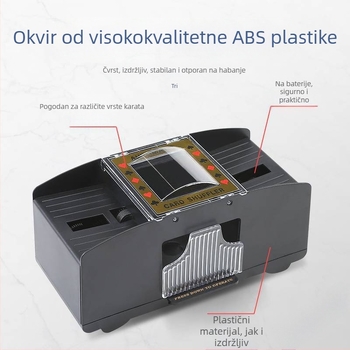 Automatski stroj za miješanje karata, automatski stroj za izdavanje poker karata, stroj za miješanje karata za Texas poker, električni, protiv varanja, višeparni, periv