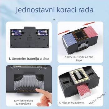 Automatski stroj za miješanje karata, automatski stroj za izdavanje poker karata, stroj za miješanje karata za Texas poker, električni, protiv varanja, višeparni, periv