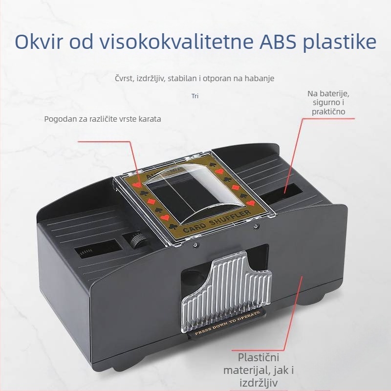 Automatski stroj za miješanje karata, automatski stroj za izdavanje poker karata, stroj za miješanje karata za Texas poker, električni, protiv varanja, višeparni, periv