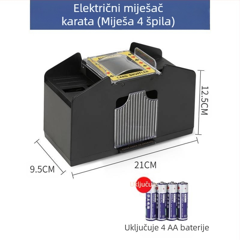 Automatski stroj za miješanje karata, automatski stroj za izdavanje poker karata, stroj za miješanje karata za Texas poker, električni, protiv varanja, višeparni, periv