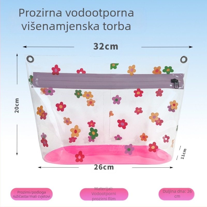 Kozmetička torba za pohranu, mala prijenosna stojeća niša, luksuzna kozmetička torba, vodootporna putna torba za toaletni pribor