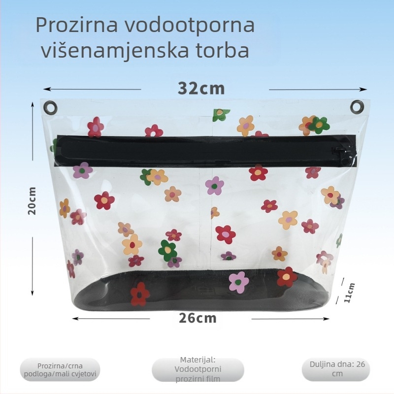 Kozmetička torba za pohranu, mala prijenosna stojeća niša, luksuzna kozmetička torba, vodootporna putna torba za toaletni pribor