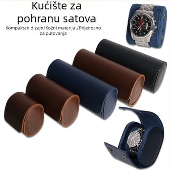Vrhunska kutija za satove od umjetne kože za jednostruke/dvostruke/trostruke satove, kutija za pohranu satova, zaštitna kožna kutija za mehaničke satove otporna na prašinu