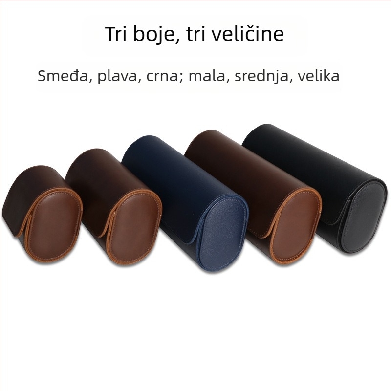 Vrhunska kutija za satove od umjetne kože za jednostruke/dvostruke/trostruke satove, kutija za pohranu satova, zaštitna kožna kutija za mehaničke satove otporna na prašinu
