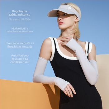 Ljetni rukavi za sunčanje, za žene na otvorenom, biciklistički, prozračni, s anti-UV zaštitom od sunca, upijajući znoj, ledeno svileni rukavi za ruke HB16