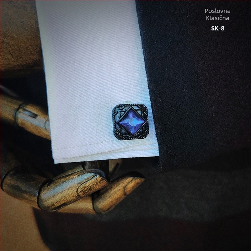 Muške francuske manžete za košulju, poklon set, dodaci za odijelo, gumbi za košulju, formalni poslovni, svestrani, u obliku suze