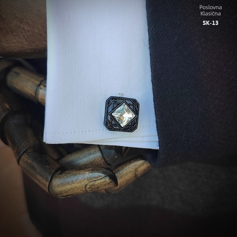 Muške francuske manžete za košulju, poklon set, dodaci za odijelo, gumbi za košulju, formalni poslovni, svestrani, u obliku suze