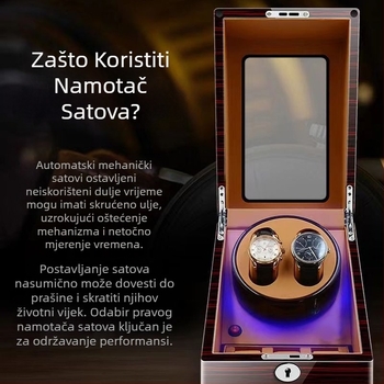 Njemački mehanički sat, automatski navijač za satove, kućanski električni navijač za satove vrhunske kvalitete, potpuno automatski rotirajući sat