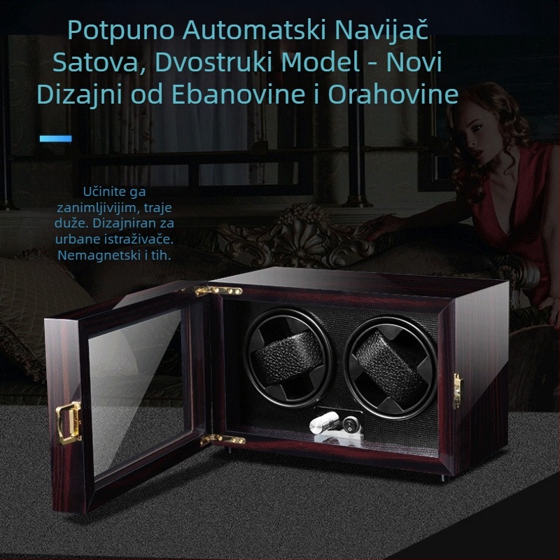 Njemački mehanički sat, automatski navijač za satove, kućanski električni navijač za satove vrhunske kvalitete, potpuno automatski rotirajući sat