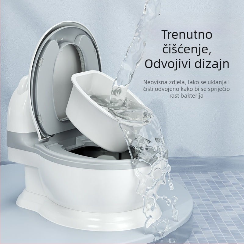 Dječji WC, veliki kućanski WC, djevojački WC, beba, mala djeca, umjetni urin, kanta za dječake, urin