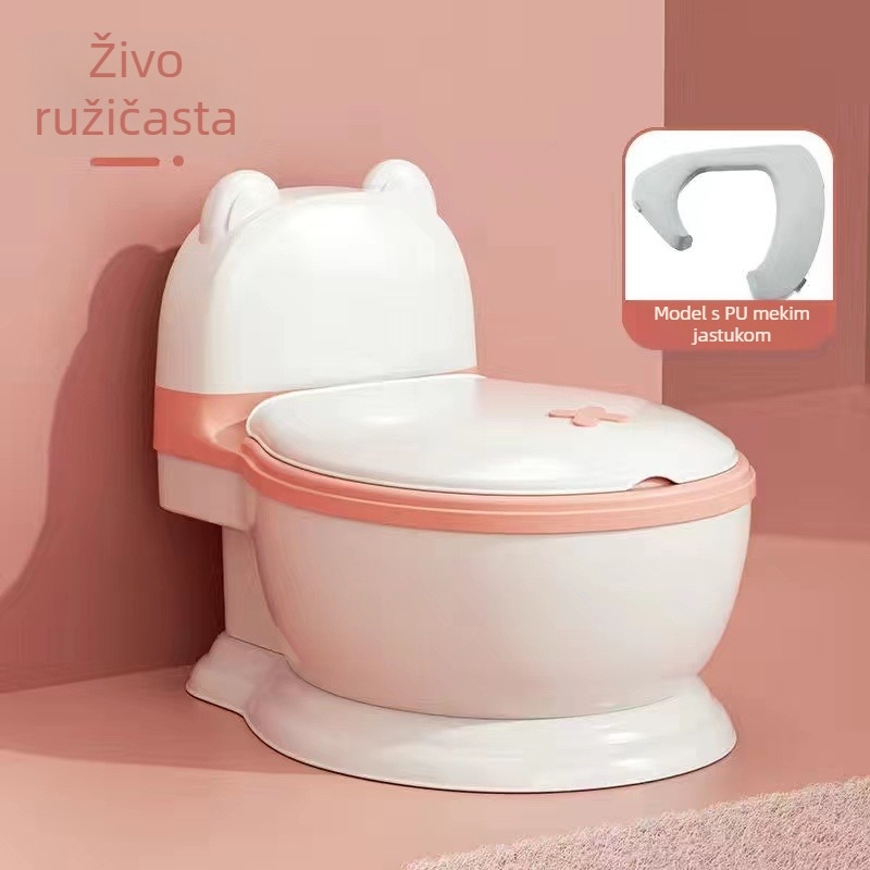Dječji WC, veliki kućanski WC, djevojački WC, beba, mala djeca, umjetni urin, kanta za dječake, urin