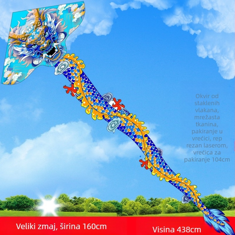 Nova stonoga Jinwei Tianlong 11 metara 15 metara 30 metara 50 metara zelena zmija dugi rep veliki zmaj veleprodaja dobri proizvođači muha