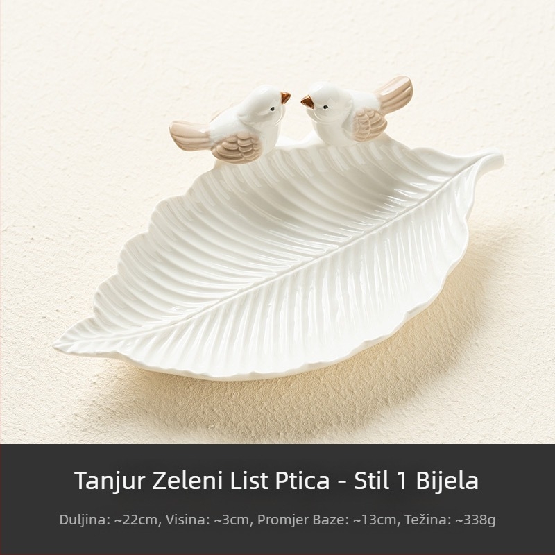 Tanjur za nakit, kreativni vrhunski tanjur za sapun s ptičicom, ljuljačka za dijetu, keramički stalak za pohranu, svjetiljka za pohranu nakita, luksuzna dim sum lampa