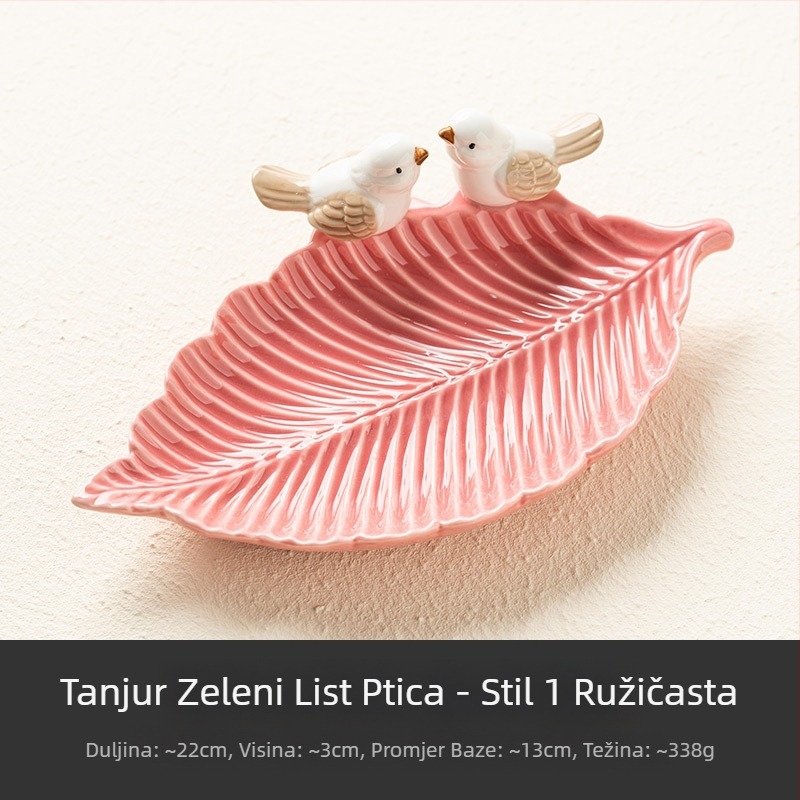 Tanjur za nakit, kreativni vrhunski tanjur za sapun s ptičicom, ljuljačka za dijetu, keramički stalak za pohranu, svjetiljka za pohranu nakita, luksuzna dim sum lampa