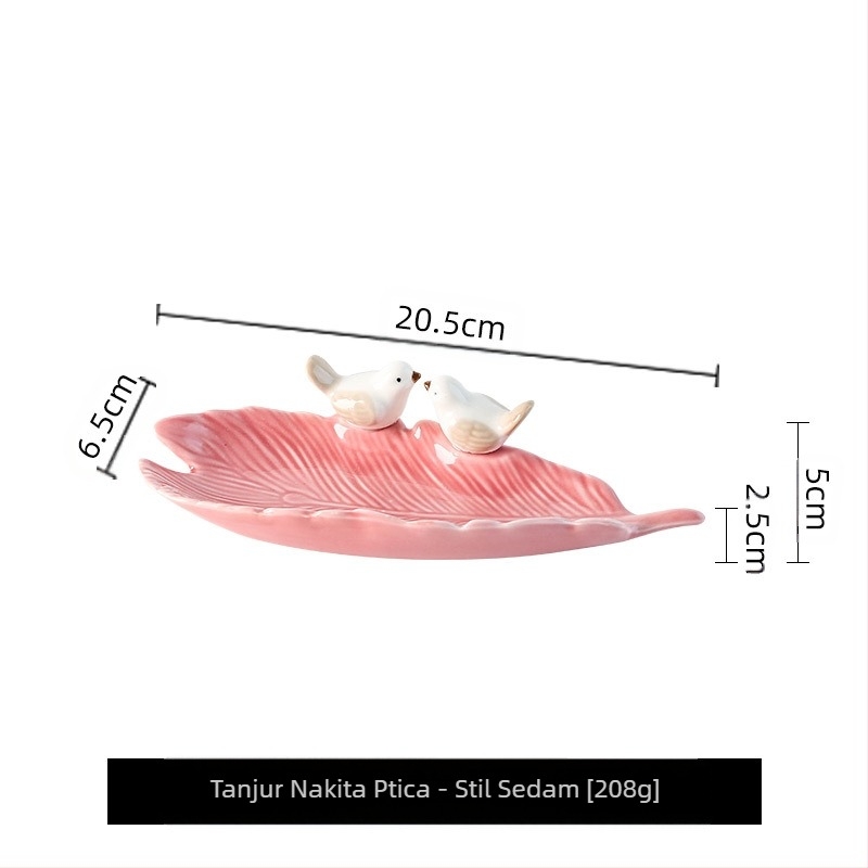 Tanjur za nakit, kreativni vrhunski tanjur za sapun s ptičicom, ljuljačka za dijetu, keramički stalak za pohranu, svjetiljka za pohranu nakita, luksuzna dim sum lampa