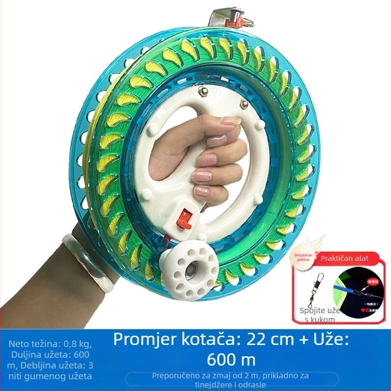 Novi kotač za zmajeve, anti-obrzajući, samoblokirajući, za odrasle, dječji leteći ručni kotač, jednostavan za rukovanje