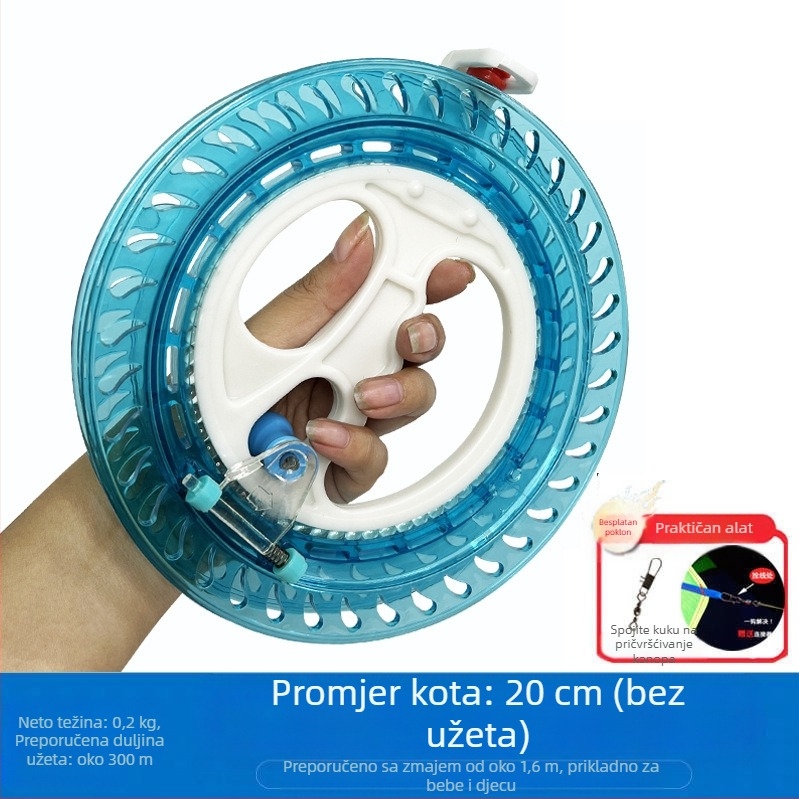 Novi kotač za zmajeve, anti-obrzajući, samoblokirajući, za odrasle, dječji leteći ručni kotač, jednostavan za rukovanje