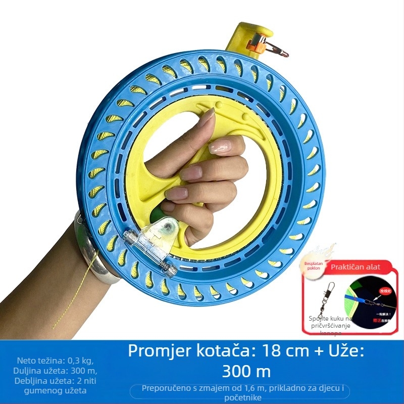 Novi kotač za zmajeve, anti-obrzajući, samoblokirajući, za odrasle, dječji leteći ručni kotač, jednostavan za rukovanje