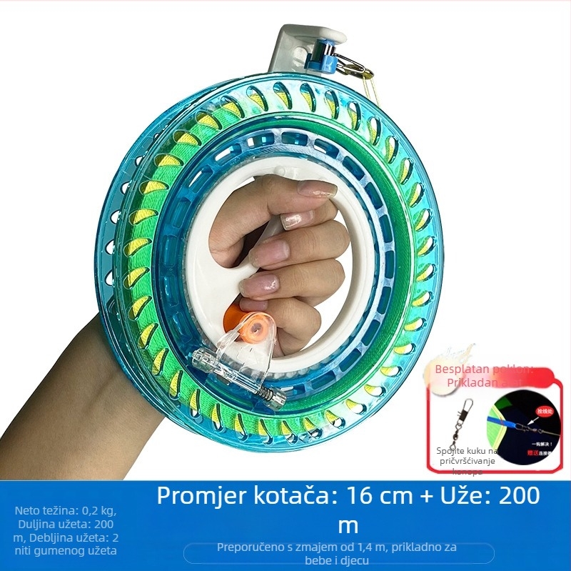 Novi kotač za zmajeve, anti-obrzajući, samoblokirajući, za odrasle, dječji leteći ručni kotač, jednostavan za rukovanje