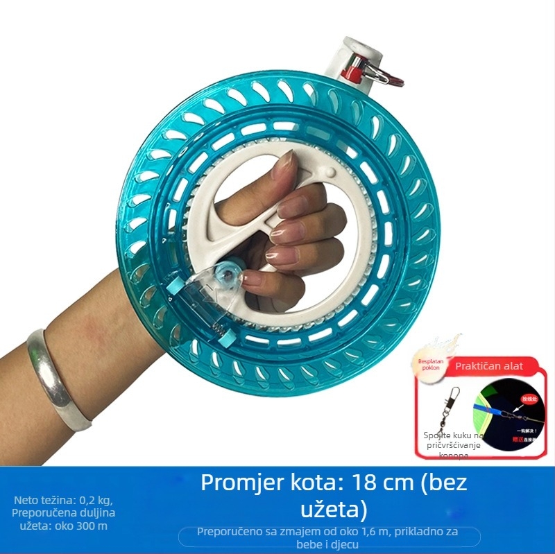 Novi kotač za zmajeve, anti-obrzajući, samoblokirajući, za odrasle, dječji leteći ručni kotač, jednostavan za rukovanje