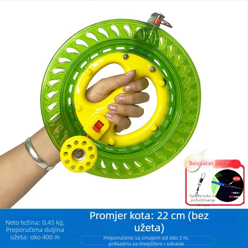 Novi kotač za zmajeve, anti-obrzajući, samoblokirajući, za odrasle, dječji leteći ručni kotač, jednostavan za rukovanje