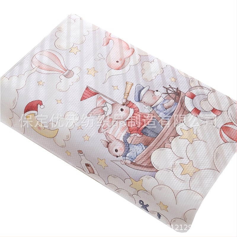 Jedinstvene tiskane plahte za novorođenče, jastučić za pelene od čistog pamuka, vodootporne, perive, prozračne, cijele plahte, uvećani jastučić za pelene