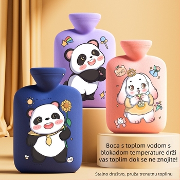 Prekogranični proizvođač crtanih termofora s mogućnošću ponovnog punjenja, velike i male vrećice za toplu vodu za žene za grijanje trbuha i ruku, Amazon